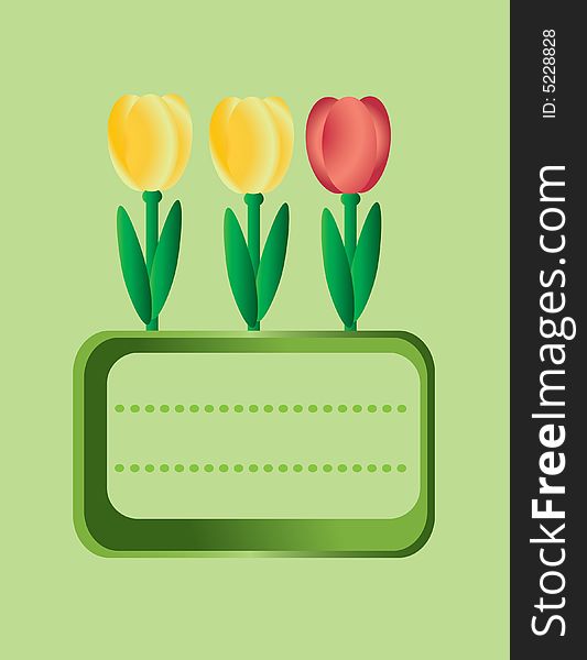 Tulip note book cover flowers