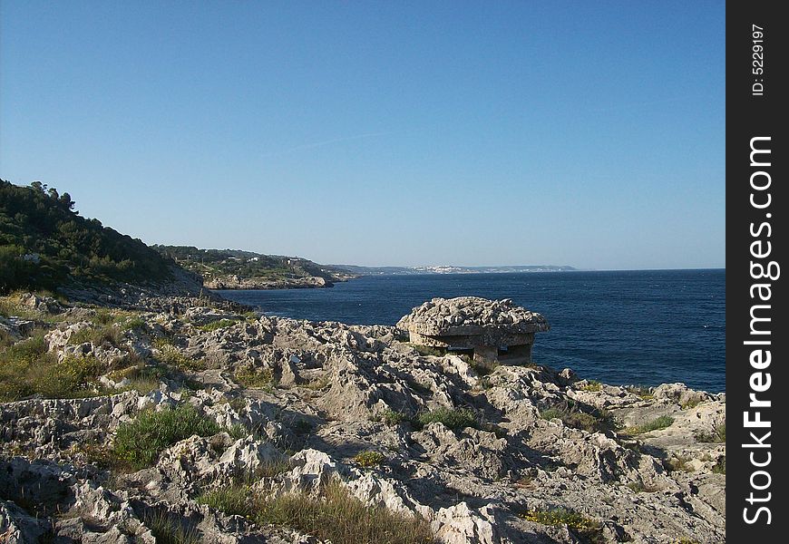 The adriatic coast of Marina Serra in province of Lecce, Region Puglia, Italy. The adriatic coast of Marina Serra in province of Lecce, Region Puglia, Italy.