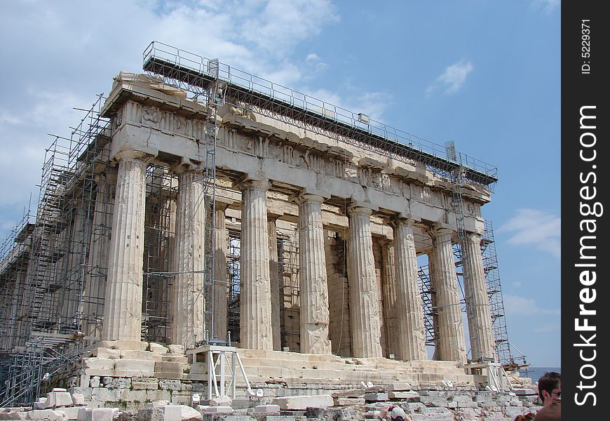 Parthenon at the acropolis, Athens Greece.