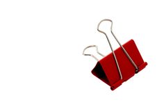 Binder Clip Isolated On White Stock Photo Binder Clip Isolated On White Stock Photo