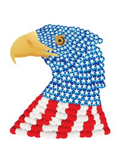 Flag Eagle Stock Image
