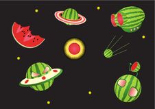 Melon Space Royalty Free Stock Photography Melon Space Royalty Free Stock Photography