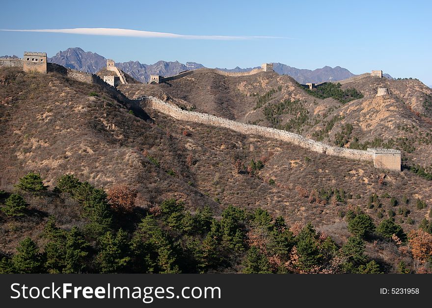 Trekking on Great Wall.