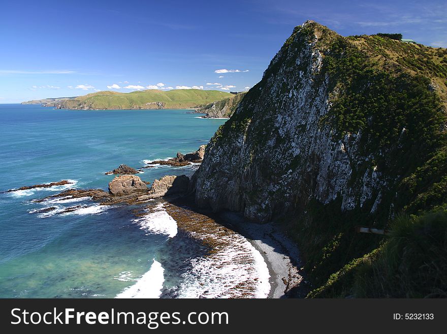 Cliff at the Nugget Point