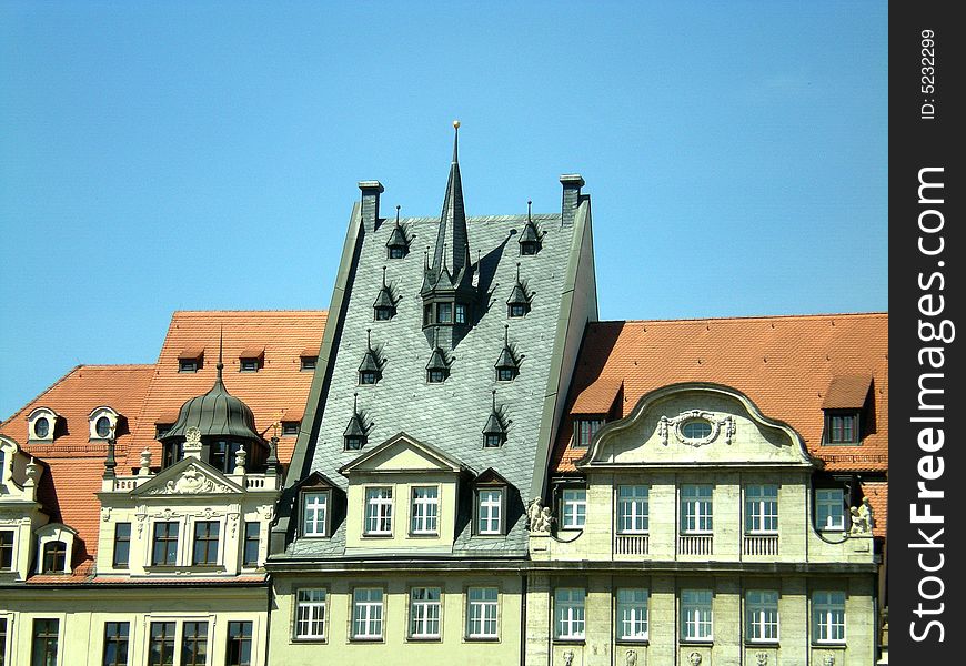 Detail of a building in leipzig, germany. Detail of a building in leipzig, germany