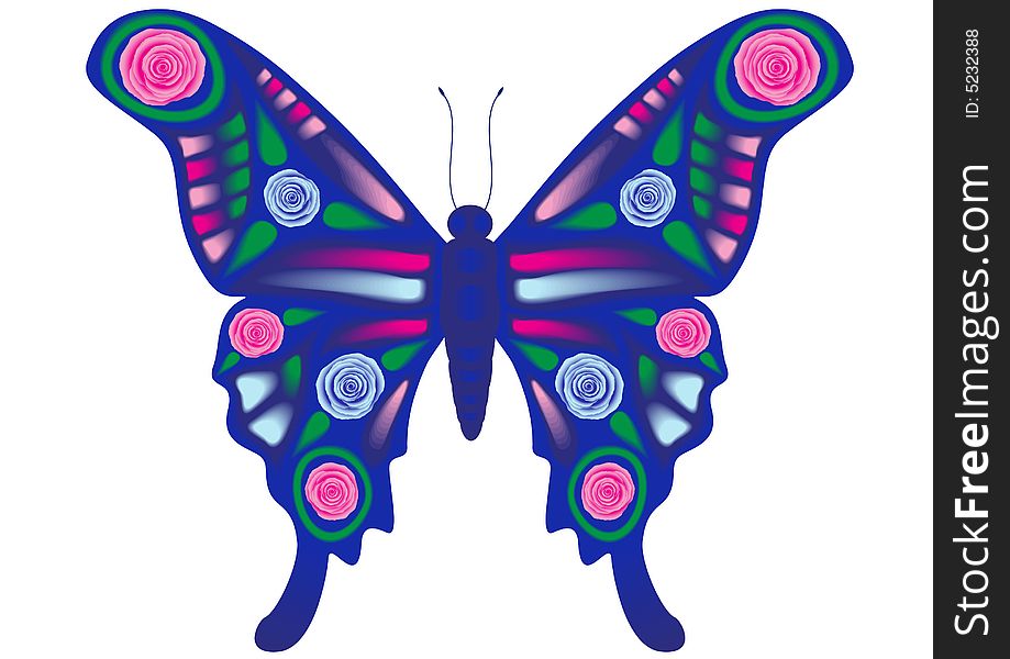 This is a illustration of abstract butterfly. This is a illustration of abstract butterfly