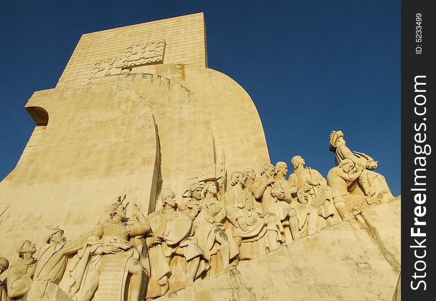 Monument in honour to the Discoveries era. Monument in honour to the Discoveries era