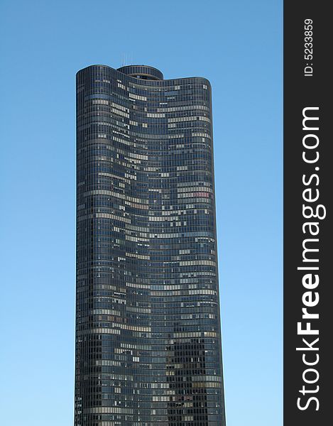 A 70-story high unique skyscraper.