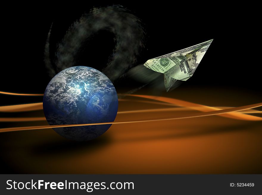 Planet Fying Money