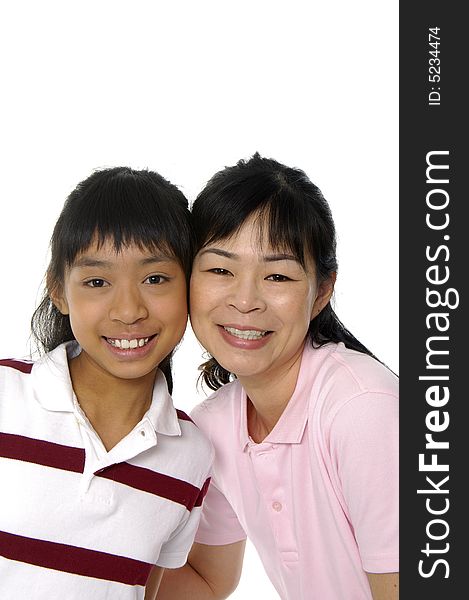 Asian portrait of happy young family. Asian portrait of happy young family