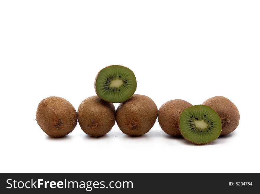 Kiwi on a white background