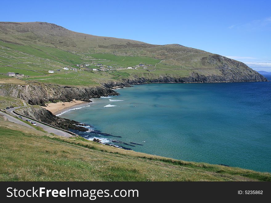 Irish coastline in rural county Kerry, Ireland. Irish coastline in rural county Kerry, Ireland