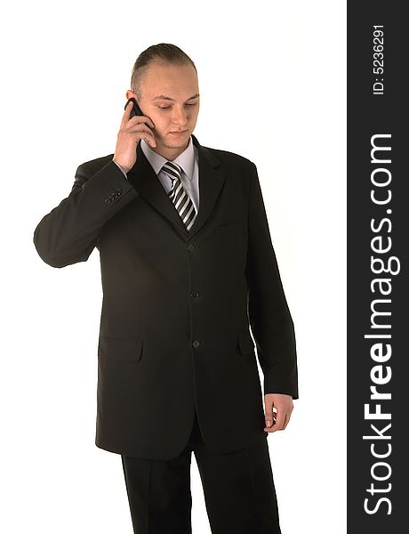 Businessman Calling On Phone