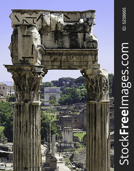 Ruins, Forum Romanum in Rome