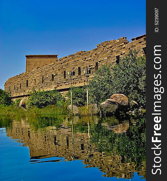 Philae island - Aswan in south Egypt. Philae island - Aswan in south Egypt