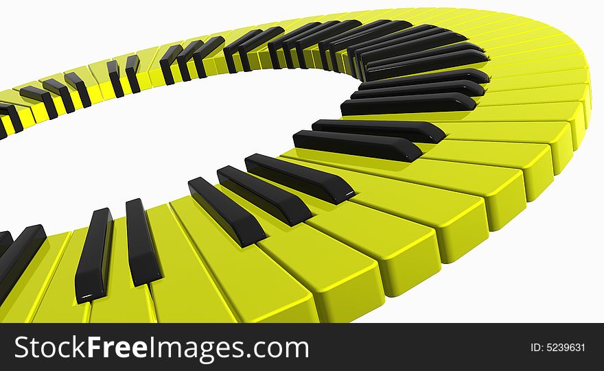 Yellow piano ring