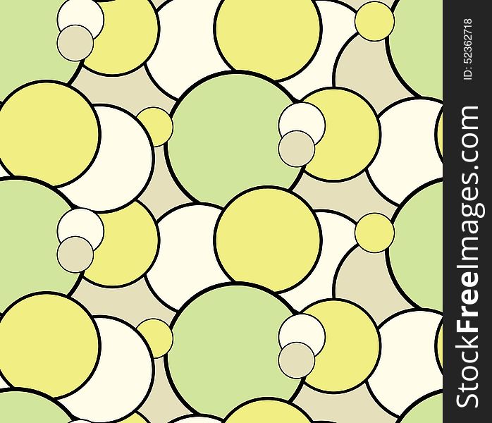Seamless pattern doodle circles for your creativity