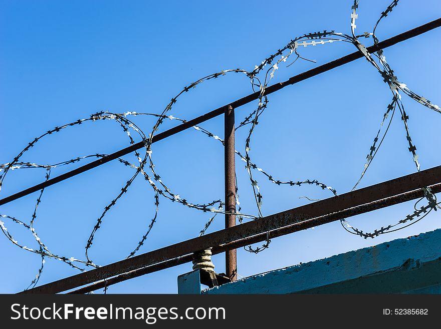 Barbed Wire Against The Sky