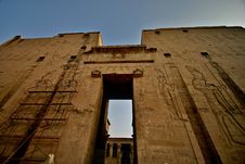 Horus Temple At Edfu Town Stock Photo Horus Temple At Edfu Town Stock Photo