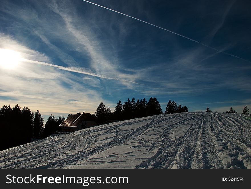 It was late afternoon when I took this one. I was hiking on the nearby mountain and kind of got sucked in the beauty of the snow and footsteps in it. The sun just gave this photo another edge. It was late afternoon when I took this one. I was hiking on the nearby mountain and kind of got sucked in the beauty of the snow and footsteps in it. The sun just gave this photo another edge.