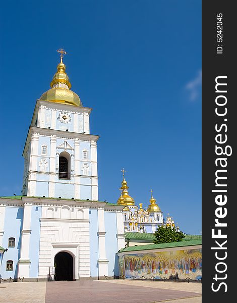 A church is in kieve, Mikhaylovskiy cathedral