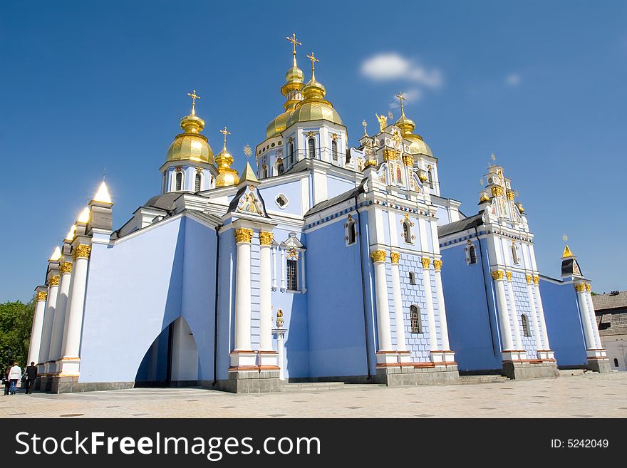 A church is in kieve, Mikhaylovskiy cathedral