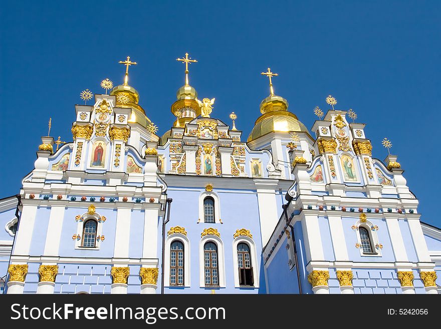 A church is in kieve, Mikhaylovskiy cathedral