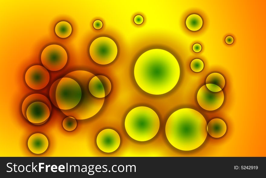 A abstract background image made up of colourful circles. A abstract background image made up of colourful circles.