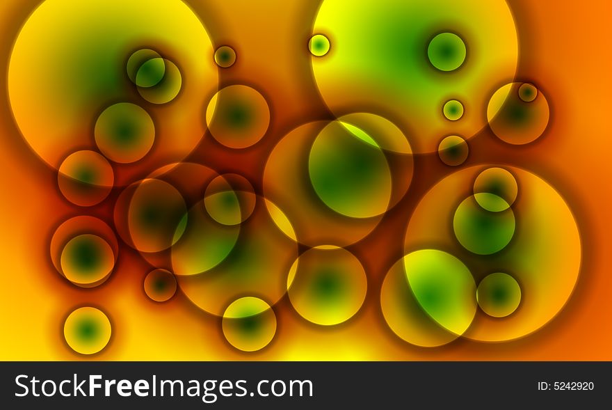 A abstract background image made up of colourful circles. A abstract background image made up of colourful circles.