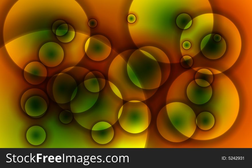 A abstract background image made up of colourful circles. A abstract background image made up of colourful circles.