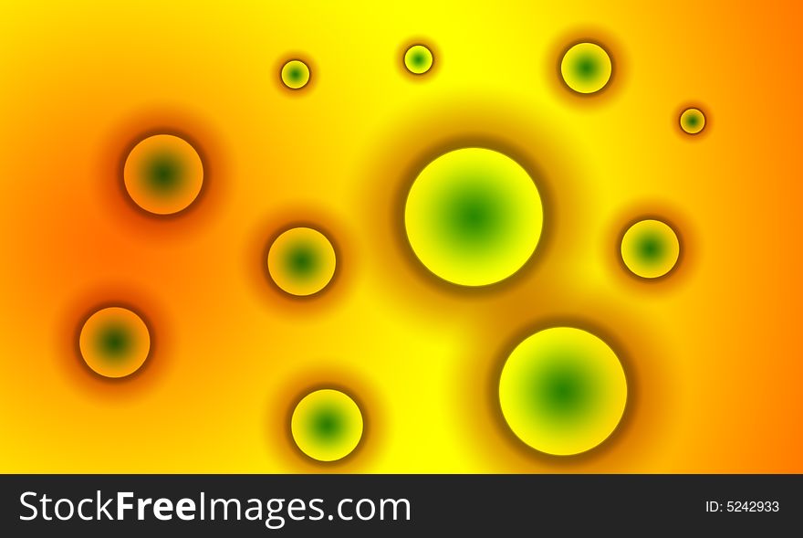 A abstract background image made up of colourful circles. A abstract background image made up of colourful circles.