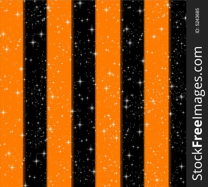 Orange and black striped sparkles. Orange and black striped sparkles