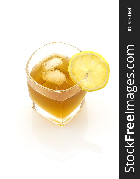 Glass Of Ice Tea, Isolated