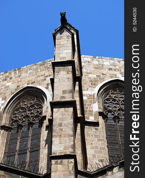 Details of the medieval Cathedral of Barcelona. Details of the medieval Cathedral of Barcelona