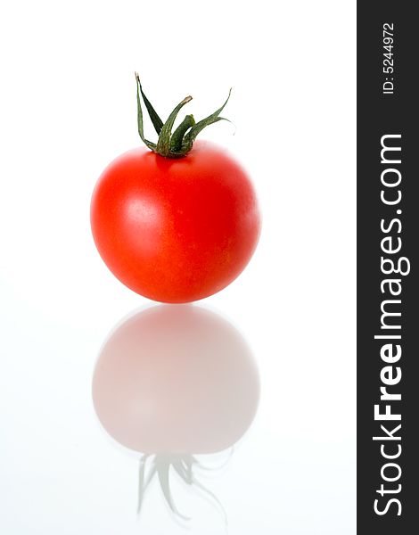 Fresh tomato, isolated on white