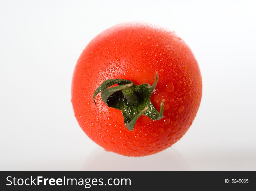 Fresh tomato, isolated on white