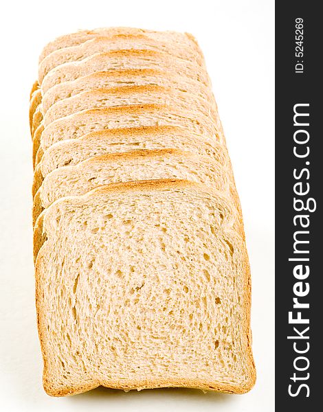 Sliced bread, isolated