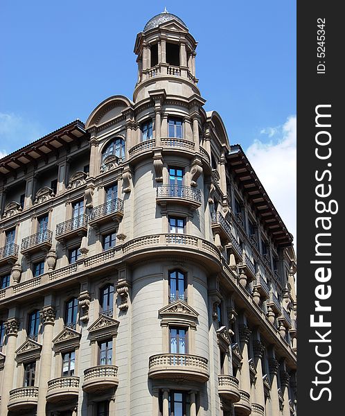 Beautiful art nouveau building of Barcelona. Beautiful art nouveau building of Barcelona