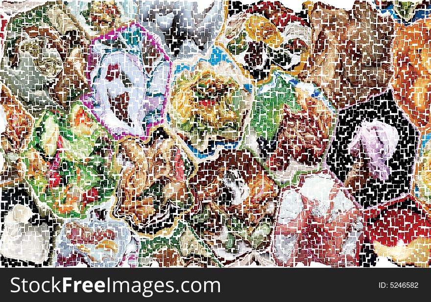 Tiles Background of vegitable, meat and fruits. Tiles Background of vegitable, meat and fruits