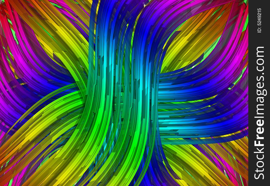 Colorful explosion of spaghetti's - abstract digital illustration. Colorful explosion of spaghetti's - abstract digital illustration