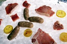 Meat And Sausage Stock Photos