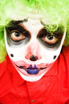 Spooky Clown Royalty Free Stock Photo