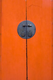 Vintage Red Wardrobe Dors Stock Photos Vintage Red Wardrobe Dors Stock Photos