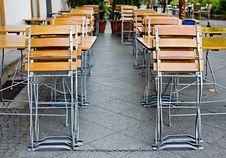 Little Empty Summer Cafe Royalty Free Stock Image