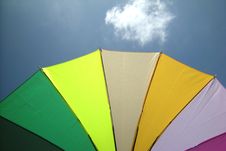 Umbrella And Sky Royalty Free Stock Images Umbrella And Sky Royalty Free Stock Images