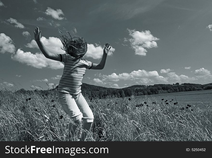 Jumping girl