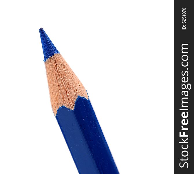 Thick colored pencils against a white background color