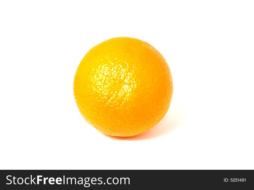 Photo of the fresh orange in isolate. Photo of the fresh orange in isolate