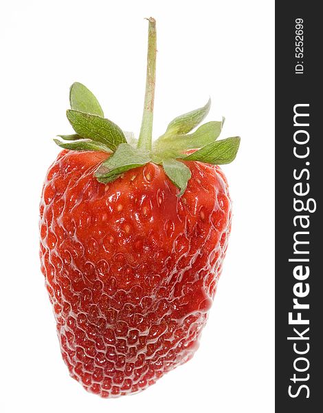 Delicious strawberry on white background