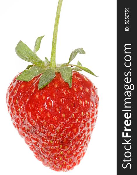 Delicious strawberry on white background